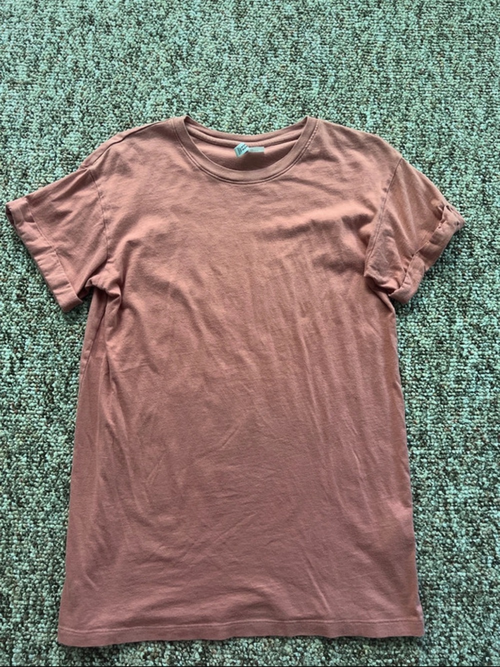 H&M Men's Short Sleeve Tee in Dusty Rose